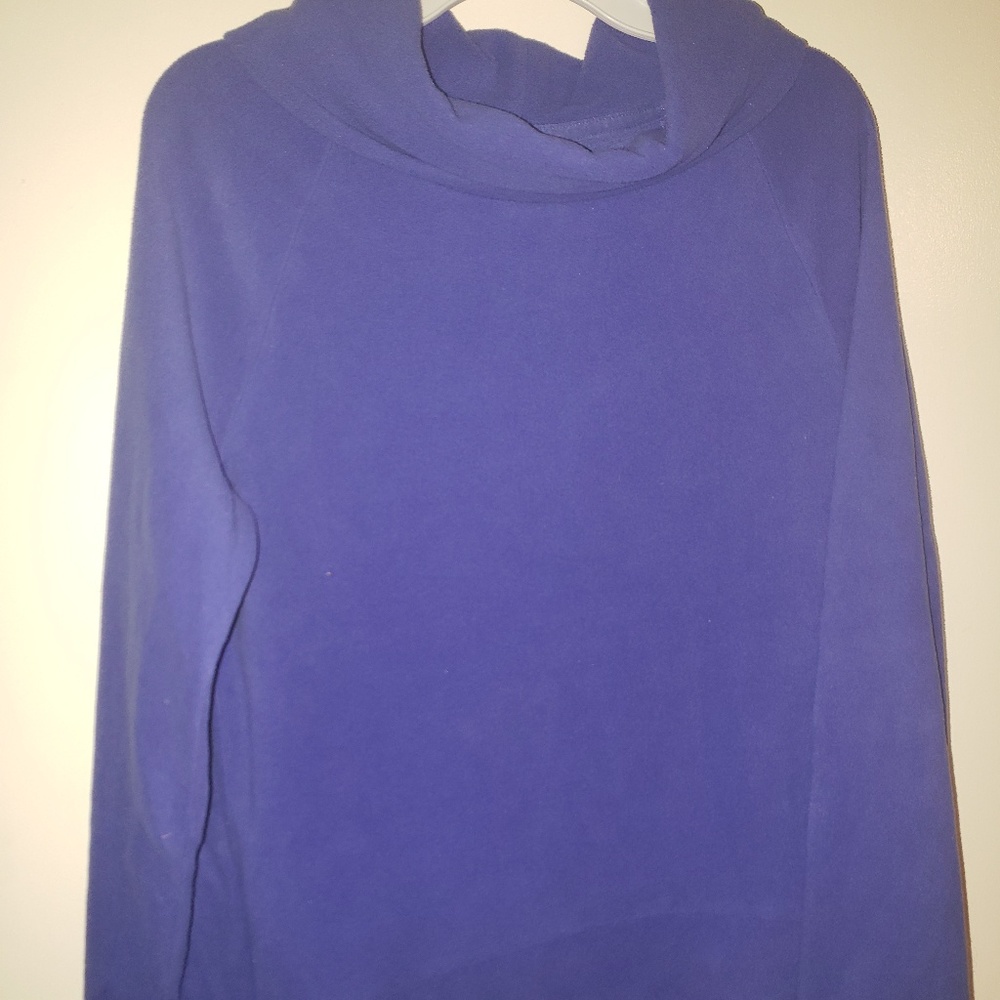Girls fleece cowl neck sweatshirt